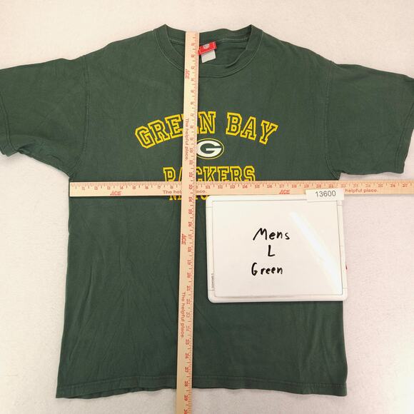 NFL Green Bay Packers Crew Neck Graphic Football Shirt Mens Size Large L Green - Picture 5 of 9